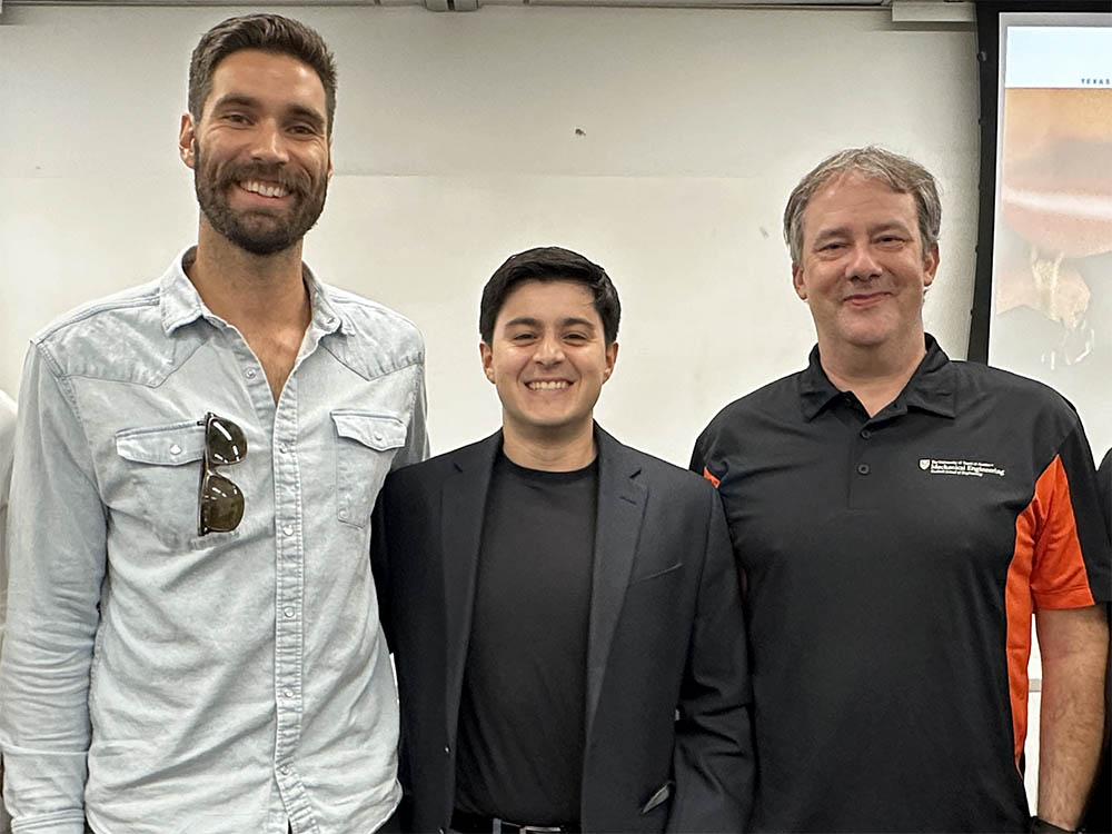 Alumni panelists: Ryan Bergsma, Tomas Goldaracena and Rustan Schaefer